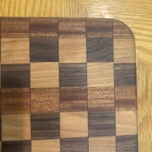 Cutting Board Hand Crafted Sapele / Cherry / Walnut Hardwoods Reversible